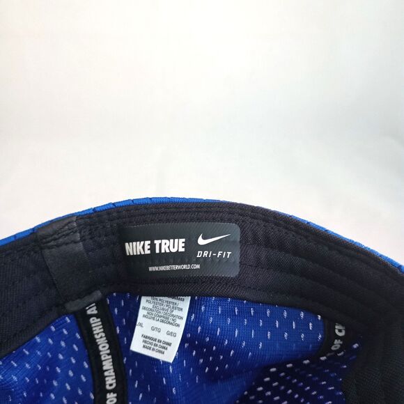 Nike True Dri Fit Duke University Lacrosse Blue Fitted Embroidered Hat - Picture 5 of 7